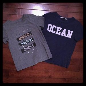 Set of two boys T-shirt’s.  One 5t one 4-6